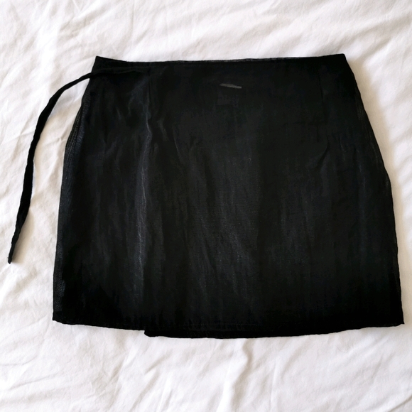 Vintage Sheer Wrap Skirt - Picture 3 of 9